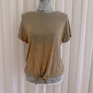 tie dye army green top